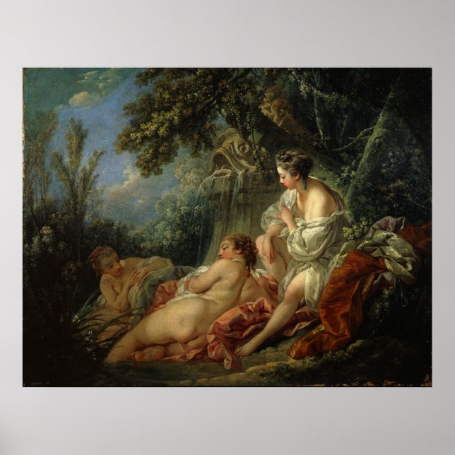 Die vier Jahreszeiten, Sommer - François Boucher Poster (Vorne)