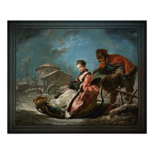 Die vier Jahreszeiten von Winter von François Bouc Fotodruck
