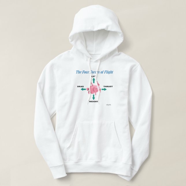 DIE VIER KRÄFTE DES FLUGS VON Sandra Boynton Hoodie (Design vorne)