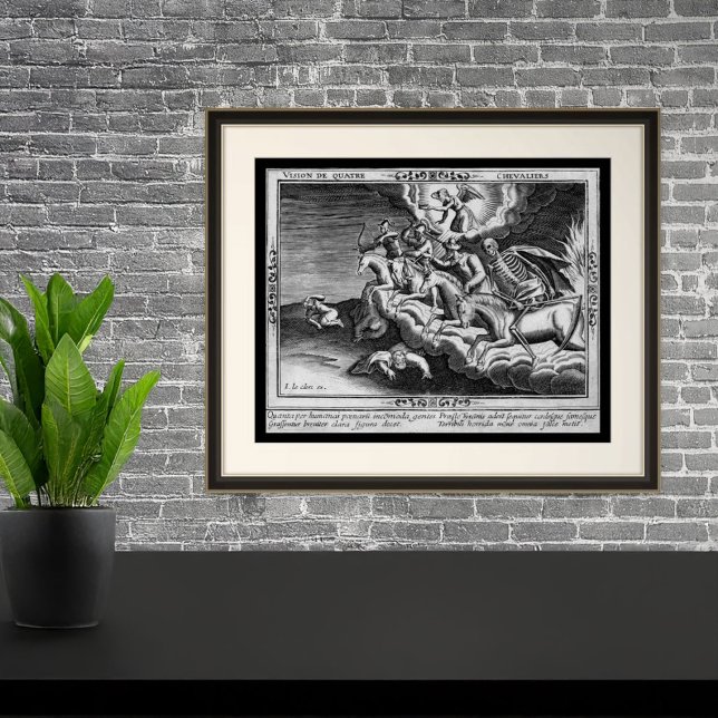 Die vier Pferde der Apokalypse Poster (Frame not included.)