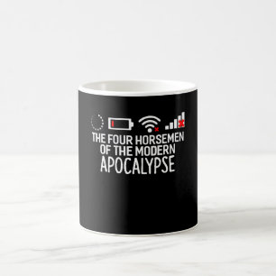 Die vier Pferde der modernen Apokalypse Funny Kaffeetasse