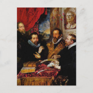 Die vier Philosophen Peter Paul Rubens Postcard Postkarte