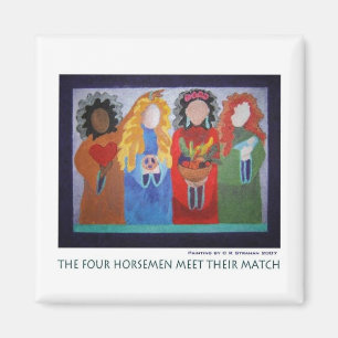 Die vier Reiter treffen ihr Match Magnet