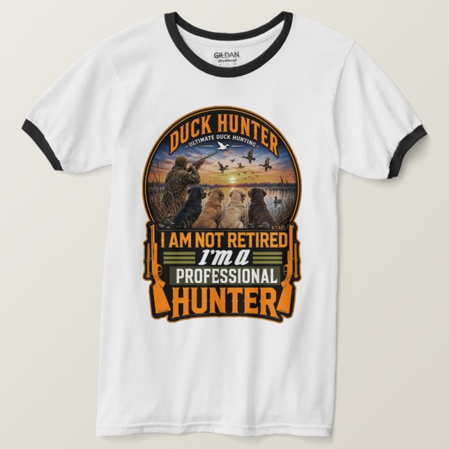 Die vier Retriever – Entenjagd  T-Shirt (Design vorne)