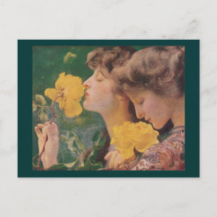 Die Vier Rosen von Frant Dvorak Postkarte