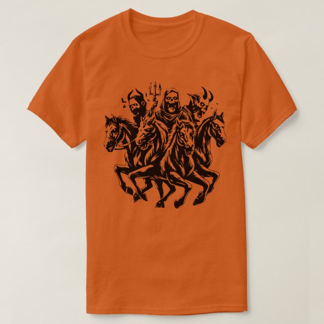 Die vier Spermien der Zombie-Apokalypse T-Shirt (Design vorne)