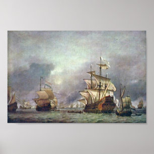 Die vier Tage während der Schlacht von 1666 gefang Poster