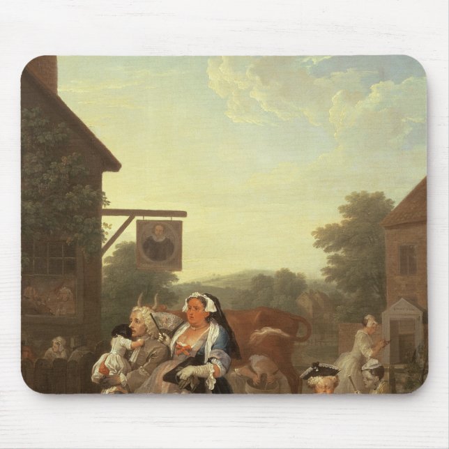 Die vier Tageszeiten: Abend, 1736 Mousepad (Vorne)