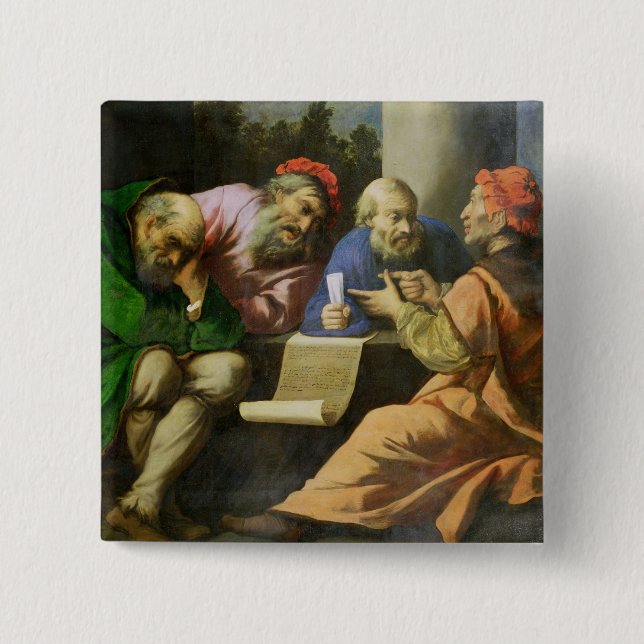 Die vier Väter der Kirche (Öl auf der Leinwand Button (Vorderseite)