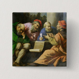 Die vier Väter der Kirche (Öl auf der Leinwand Button