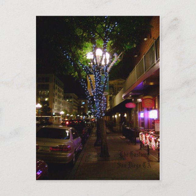 Die Viertel der Gaslampen Postkarte (Vorderseite)