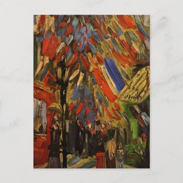 Die vierzehnte Juli-Feier in Paris Postkarte (Vorderseite)