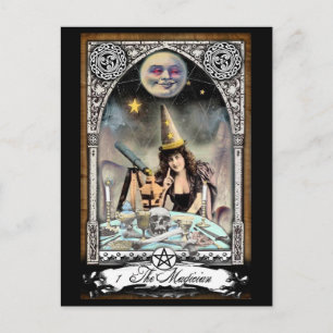 Die Viktorianische Magician Tarot Card Postkarte