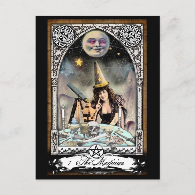 Die Viktorianische Magician Tarot Card Postkarte (Vorderseite)