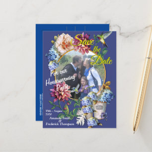 Die Viktorianische Wasserfarbe der Flora Ankündigungspostkarte