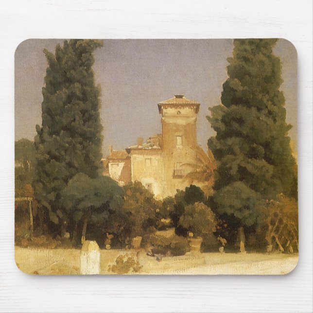 Die Villa Malta, Rom von Lord Frederic Leighton Mousepad (Vorne)