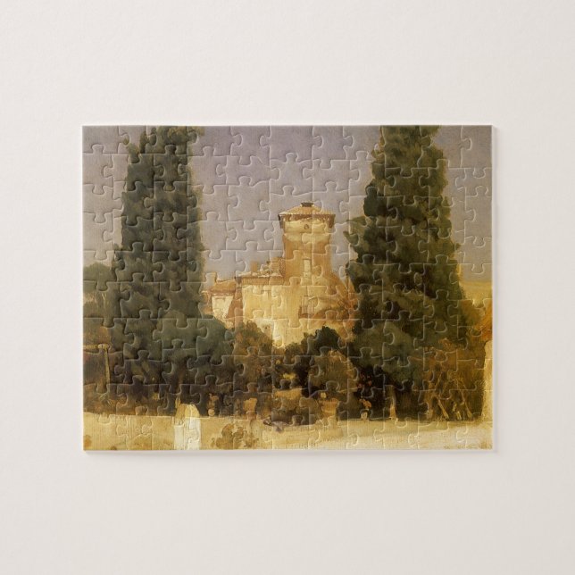 Die Villa Malta, Rom von Lord Frederic Leighton Puzzle (Horizontal)