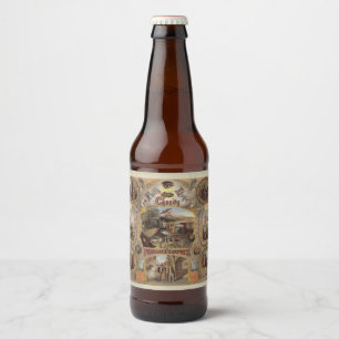 Die Vintage Amerikanische Expedition der Inebriate Bierflaschenetikett