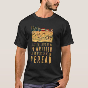Die Vintage amerikanische Flagge, die wir als T-Shirt