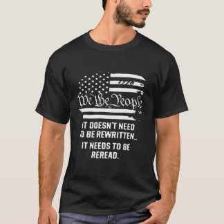 Die Vintage amerikanische Flagge, die wir als T-Shirt