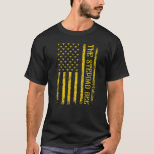 Die Vintage Bienenflagge von Mens American Flag Th T-Shirt