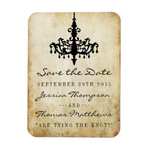 Die Vintage-Chandelier-Hochzeitskollektion Magnet