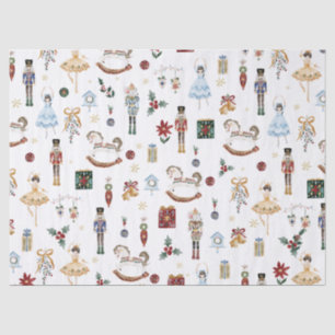 Die Vintage Farbe des Nutcracker Weihnachtsballons Seidenpapier