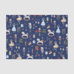 Die Vintage Farbe des Nutcracker Weihnachtsballons Seidenpapier