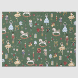 Die Vintage Farbe des Nutcracker Weihnachtsballons Seidenpapier