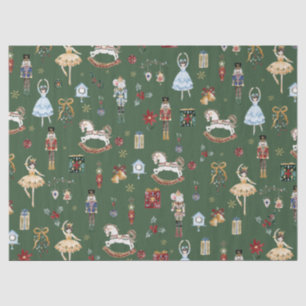 Die Vintage Farbe des Nutcracker Weihnachtsballons Seidenpapier