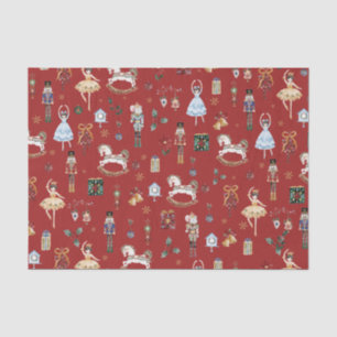 Die Vintage Farbe des Nutcracker Weihnachtsballons Seidenpapier