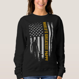 Die Vintage Flagge der USA - der größte Papyvater Sweatshirt
