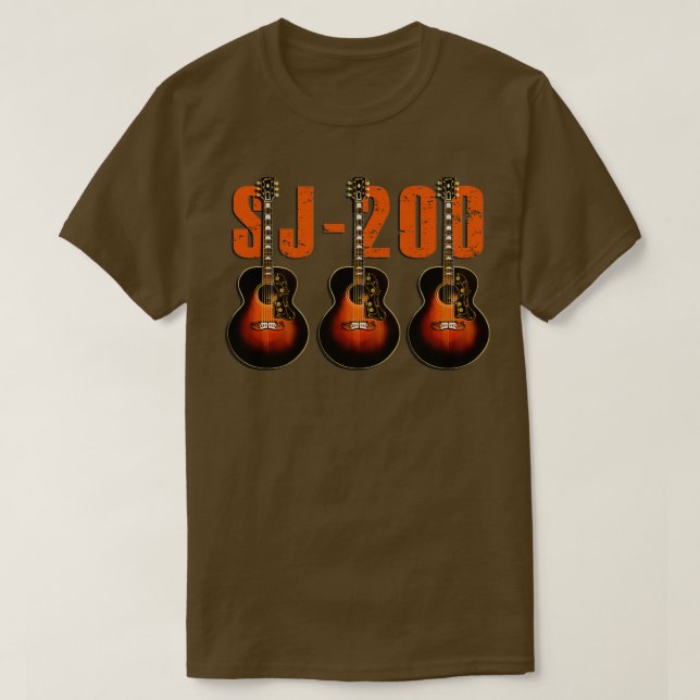 Die Vintage Gitarre SJ200 T-Shirt (Design vorne)