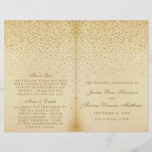 Die Vintage Glam Gold Confetti Wedding Collection