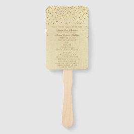 Die Vintage Glam Gold Confetti Wedding Collection Fächer