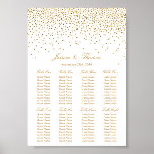 Die Vintage Glam Gold Confetti Wedding Collection Poster