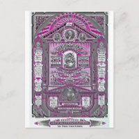 Die Vintage Gravur des Herrn (Rosa)