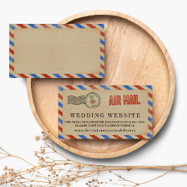 Die Vintage Hochzeitskollektion der Luftpost Begleitkarte