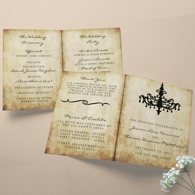 Die Vintage Kronleuchter-Hochzeitskollektion (Von Creator hochgeladen)