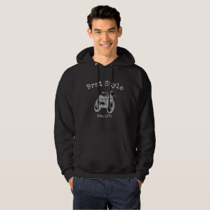 Die Vintage Motorradhose "Brat Style" von Männern Hoodie