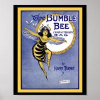 Die Vintage Notenabdeckung der Bumblebeag Rag