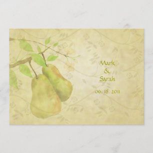 Die Vintage Perfect Pear Einladung