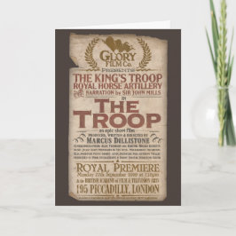 Die Vintage personalisierte Grußkarte der Truppe Karte