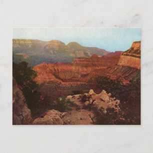 Die Vintage Postkarte des Grand Canyon
