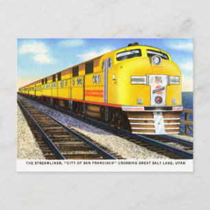 Die Vintage Postkarte Streamliner