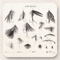 Die Vintagen 1800s, die Fliegen-Fischen-Köder