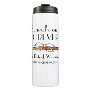 Die Vintagen Lehrer für immer ausscheiden lassen Thermosbecher