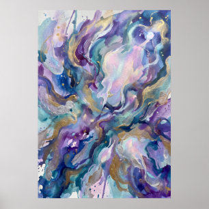 Die violette Welle der spirituellen Heilung Wandku Poster