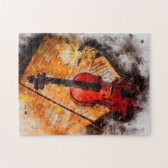 Die Violine - Puzzle (Horizontal)