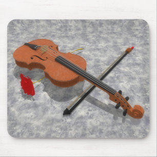 Die Violine u. die Rose: Kundenspezifisches Mousepad